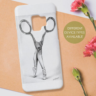 Ballet Dance Scissors Ballerina Surreal Elegant Case-Mate iPhone 14 Case