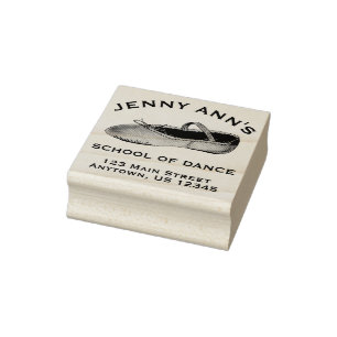 Ballet Dance Studio Teacher Personalised Address Rubber Stamp