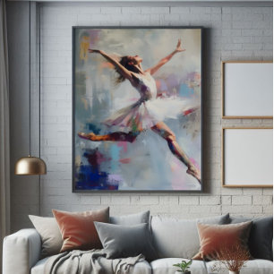 Ballet Dancer Abstract Art Photo Print