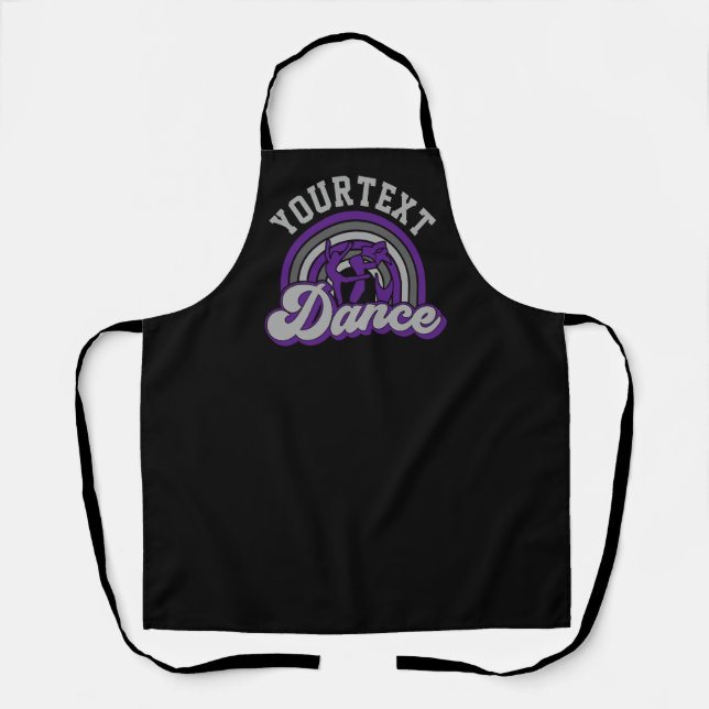 Ballet Dancer ADD TEXT Classic Dance Performer Apron (Front)