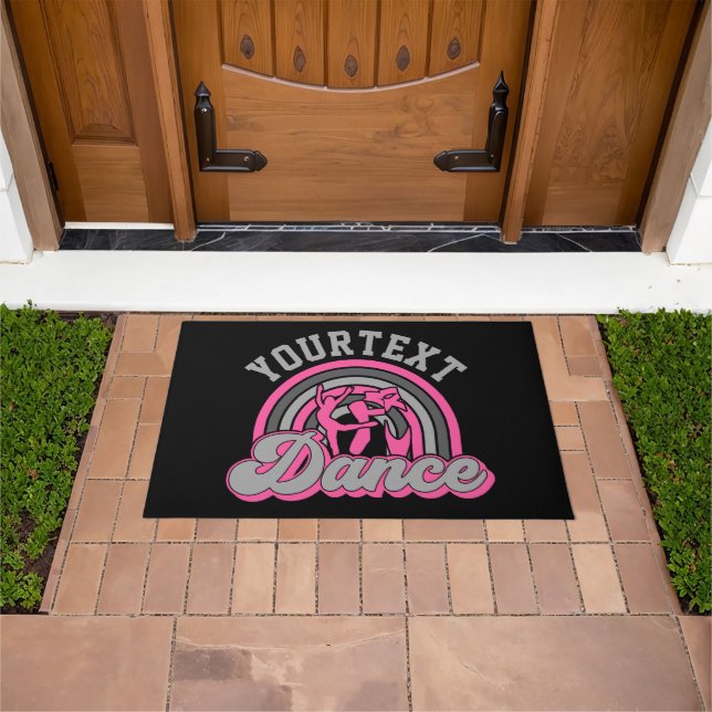 Ballet Dancer ADD TEXT Classic Dance Performer Doormat (Outdoor)