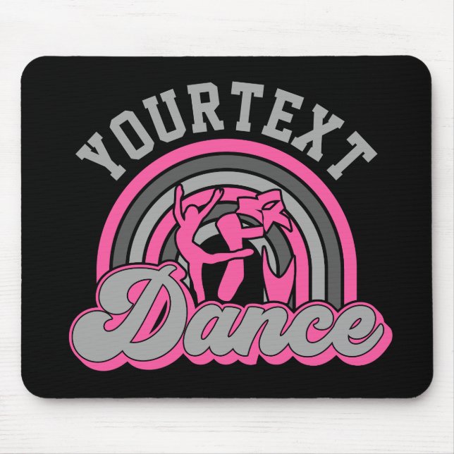 Ballet Dancer ADD TEXT Classic Dance Performer Mouse Pad (Front)