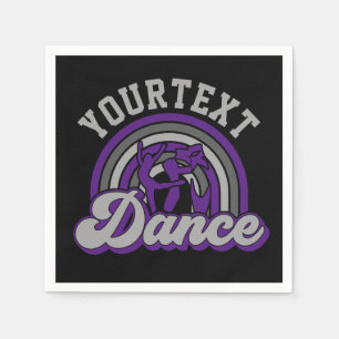 Ballet Dancer ADD TEXT Classic Dance Performer Napkin