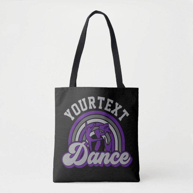 Ballet Dancer ADD TEXT Classic Dance Performer Tote Bag (Front)