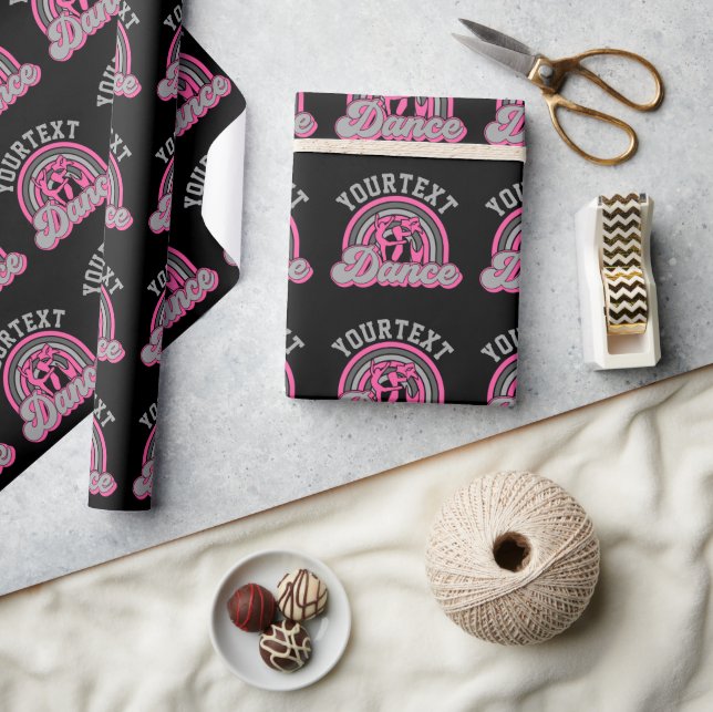 Ballet Dancer ADD TEXT Classic Dance Performer Wrapping Paper (Crafts)