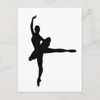 BALLET DANCER Arabesque (Ballerina silhouette) ~.p