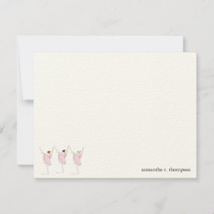 Ballet Dancer Birthday Thank You Card