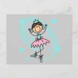 Ballet Dancer - Brown T-shirts and Gifts Postcard