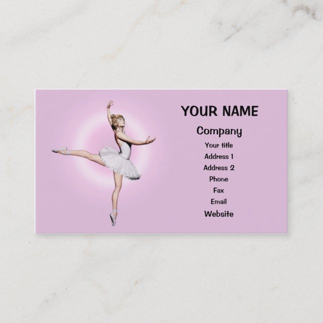 Ballet dancer business card (Front)