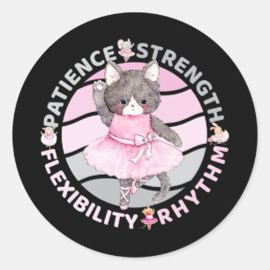 Ballet Dancer Core Values - Ballerina Classic Round Sticker