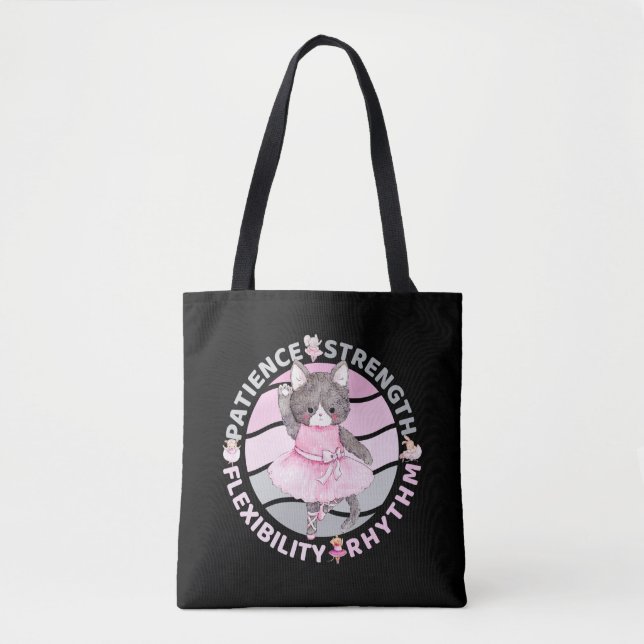 Ballet Dancer Core Values - Ballerina Tote Bag (Front)