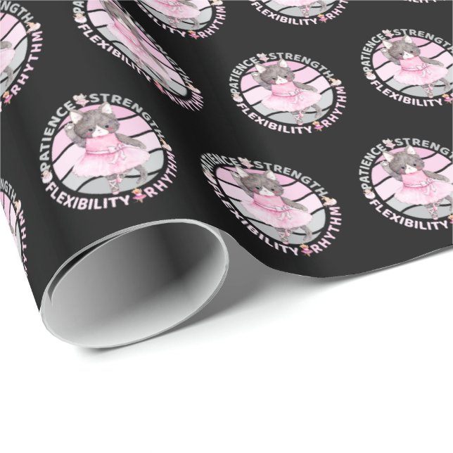 Ballet Dancer Core Values - Ballerina Wrapping Paper (Roll Corner)