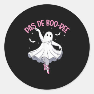 Ballet Dancer Cute Ballerina Halloween Dancing Wom Classic Round Sticker