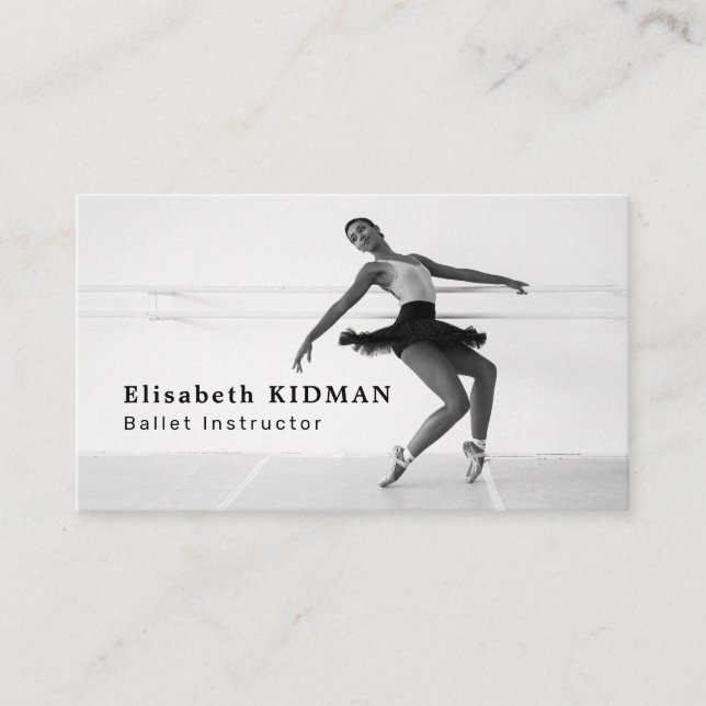 Ballet Dancer, Dancing Instructor, Dancer Business Card (Front)