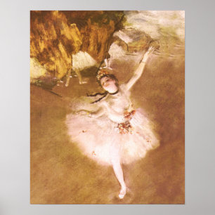 Ballet Dancer Degas Star Impressionist Painting Poster