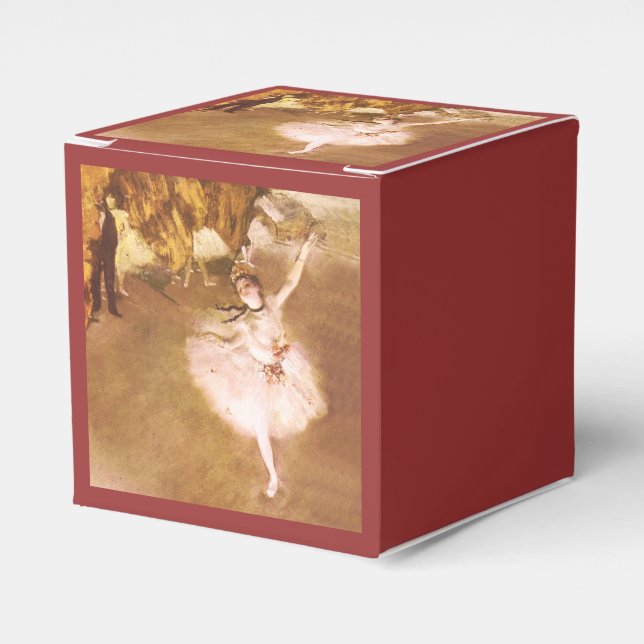 Ballet Dancer Degas Star Painting Favour Box (Front Side)
