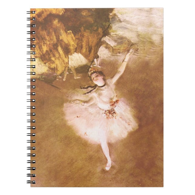 Ballet Dancer Degas Star Painting Notebook (Front)