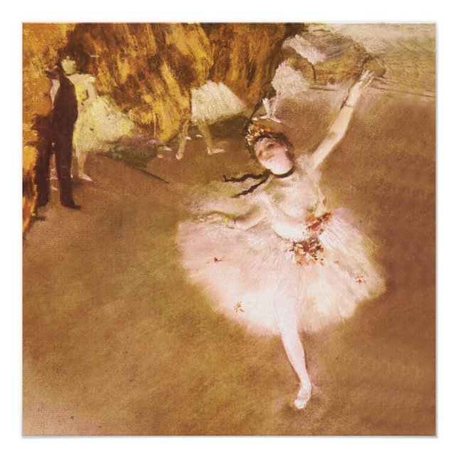 Ballet Dancer Degas Star Painting Poster (Front)