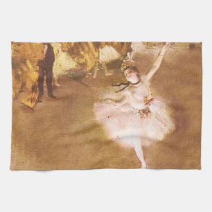 Ballet Dancer Degas Star Painting Tea Towel