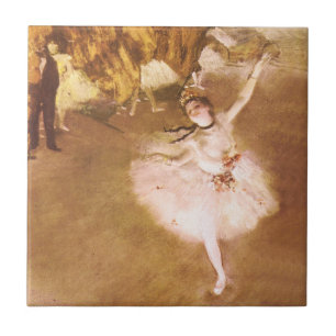 Ballet Dancer Degas Star Painting Tile