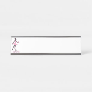 Ballet Dancer Desk Name Plate