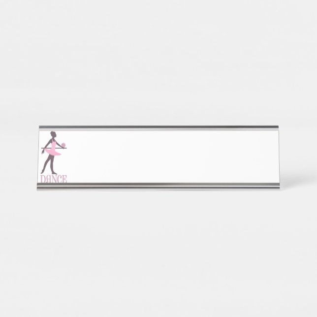 Ballet Dancer Desk Name Plate (Front)