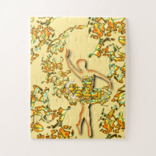 Ballet Dancer Girl Puzzle Ballerina Painting