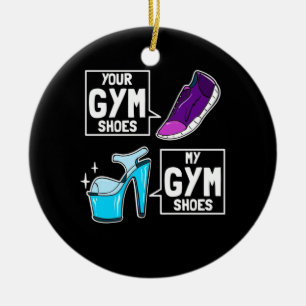 Ballet Dancer Gym Shoes Ceramic Ornament