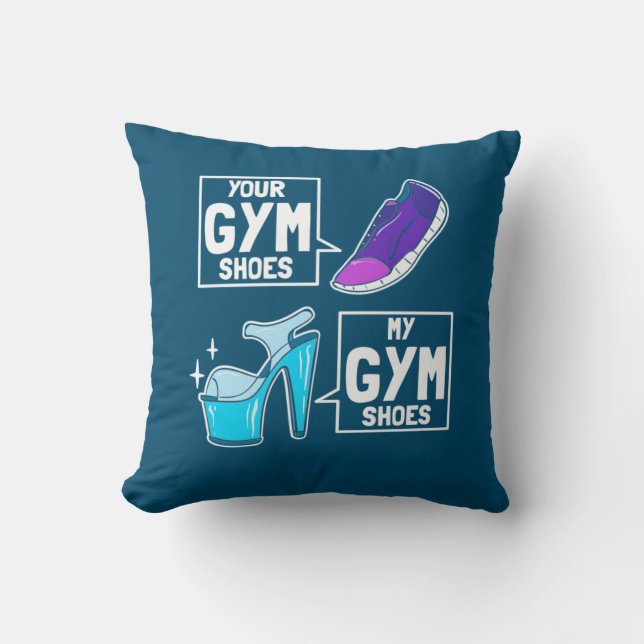 Ballet Dancer Gym Shoes Cushion (Front)