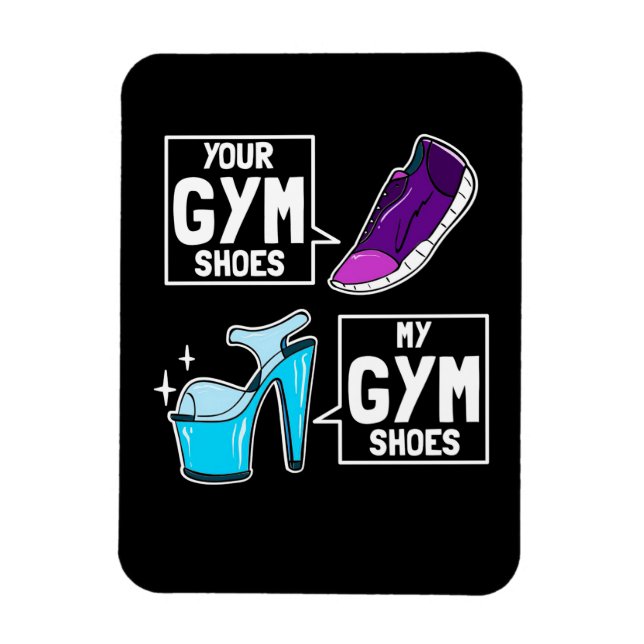 Ballet Dancer Gym Shoes Magnet (Vertical)