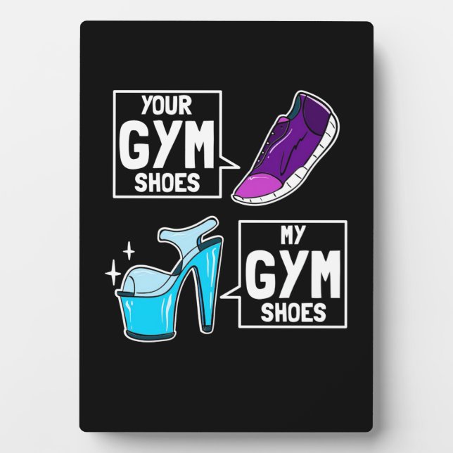 Ballet Dancer Gym Shoes Plaque (Front)