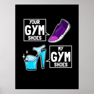 Ballet Dancer Gym Shoes Poster