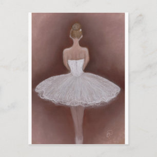 Ballet Dancer in tutu Postcard