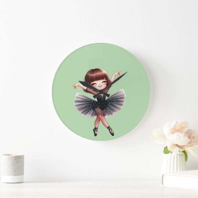 Ballet Dancer Large Clock (Home)