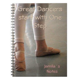 BALLET DANCER NOTEBOOK. PERSONAL GREAT DANCERS NOTEBOOK