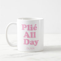 Ballet Dancer Personalised Name Ballerina Pink