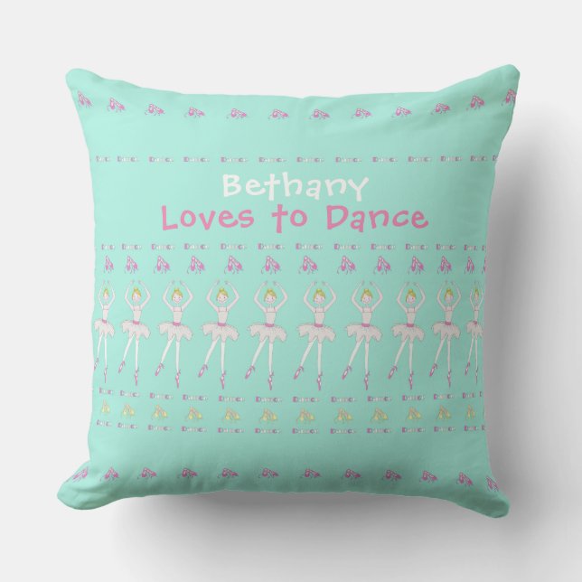 Ballet Dancer Personalized Cushion (Front)