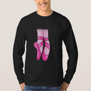 Ballet Dancer Pointe Toe Shoe For Ballerina Girls T-Shirt