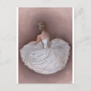ballet dancer postcard