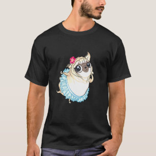 Ballet Dancer Pug Kids Girls Pug Ballerina T-Shirt