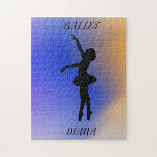 "BALLET DANCER"  PUZZLE WITH CUSTOM NAME!