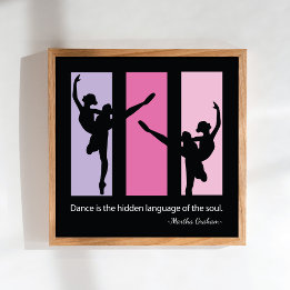 Ballet Dancer Quote Contemporary Poster