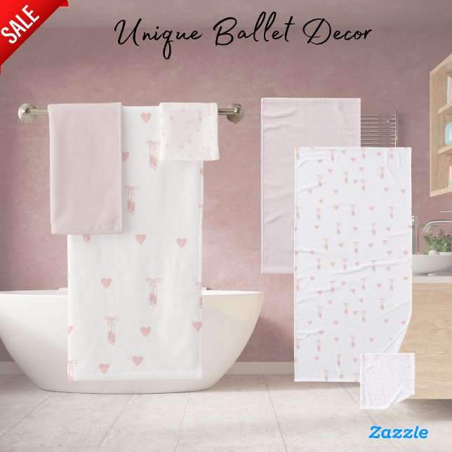 Ballet Dancer Slipper Sweet16 Grandaughter Girl's  Bath Towel Set (Creator Uploaded)