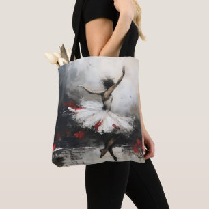 Ballet Dancer Symbolic Abstract Art Tote Bag