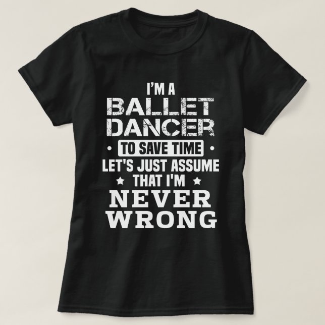 Ballet Dancer T-Shirt (Design Front)