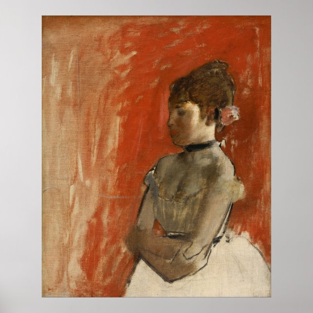 Ballet Dancer with Arms Crossed by Edgar Degas Poster (Front)