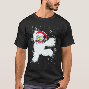 Ballet Dancer Yeti Cut Xmas Christmas Dancing T-Shirt