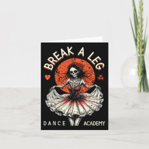 Ballet Dancer Zombie Ballerina Dance Academy Funny Card