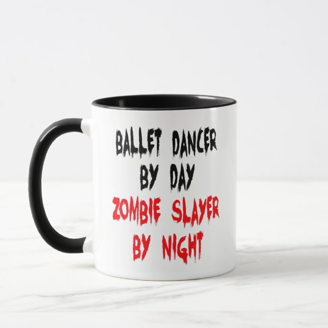 Ballet Dancer Zombie Joke Mug (Left)