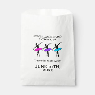 Ballet Dancers Ballerina Silhouette Dance Recital Favour Bag